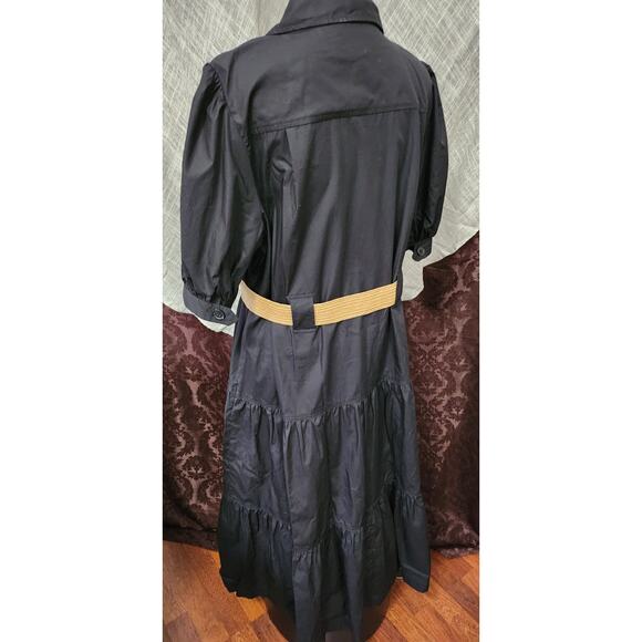 Buffy Short Sleeve Cotton Utility Dress, Derek Lam 10 Crosby size 16 - Picture 8 of 12